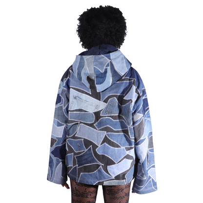 Unisex Denim Camo Hoodie